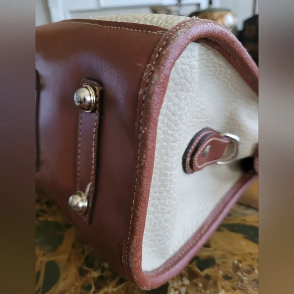 Dooney & Bourke Classic Two-Tone Leather Handbag - Picture 8 of 16